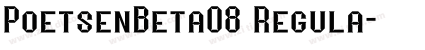 PoetsenBeta08 Regula字体转换